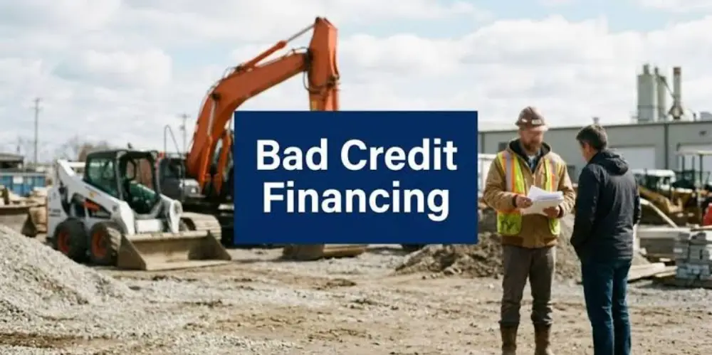Used Excavator Financing With Bad Credit: What to Know